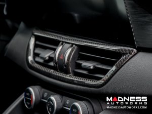 Alfa Romeo Giulia Interior Air Vent Trim - Carbon Fiber - LHD - Pre '20 Models